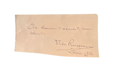 Signature of Victor Rousseau